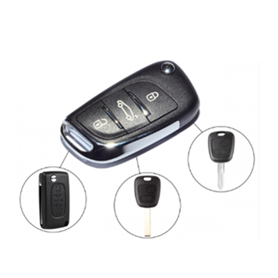 QKY002016 FOR Peugeot 307 ASK FSK 3 Button remote key 433MHZ PCF7961