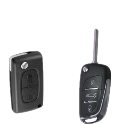 QKY002023 For Peugeot 307 ASK remote control key Modified DS Style Folding 