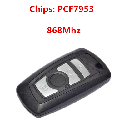 QKY004015 FOR BMW CAS4 F10 Smart Key 4 Button 868Mhz Original Chips: PCF7953