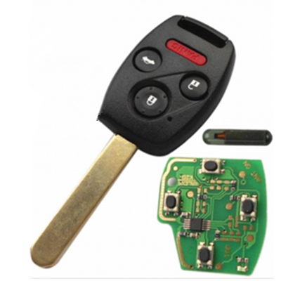 QKY011020 2003-2007 For Honda Remote Key 3+1 Button and Chip Separate ID8E 313.8 MHZ fit ACCORD FIT CIVIC