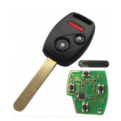 QKY011021 2003-2007 For Honda Remote Key 2+1 Button and Chip Separate ID48 313.8MHZ Fit ACCORD FIT CIVIC