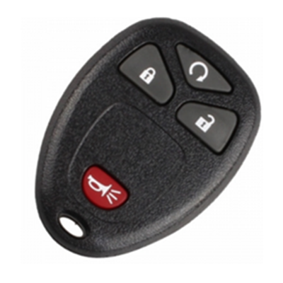QKY018007 4 buttons Remote Start Car Key Fob for Buick for Chevrolet Pontiac KOBGT04A