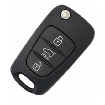 QKY028006 For Hyundai Veloster 3 Button Flip Remote  Key 433MHZ