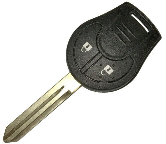 QKY032001  Remote Key 2 Button 433MHz ID46 Chip for NISSAN Micra K14 Original