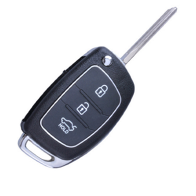 QKS028001 3 Buttons Flip Remote Key Shell Case 2013 2014 for HYUNDAI Santa Fe (ix45)