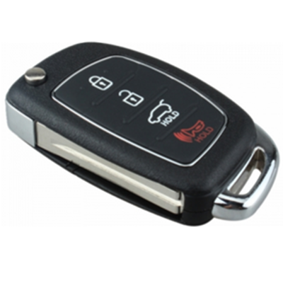 QKS028009 for Hyundai 4 Button Remote Fob Key Case + Blade i10 i20 i30 i35 i40 Genesis