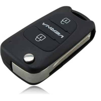 QKS028019 for Hyundai Verna 3 buttons Flip Remote Key Shell
